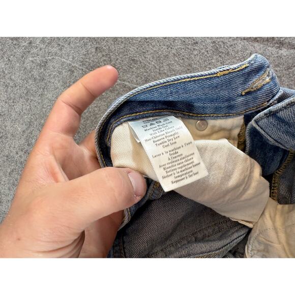 Everlane Jeans Womens Size 25 Blue Denim The Super Soft Relaxed Organic Cotton - Picture 7 of 10